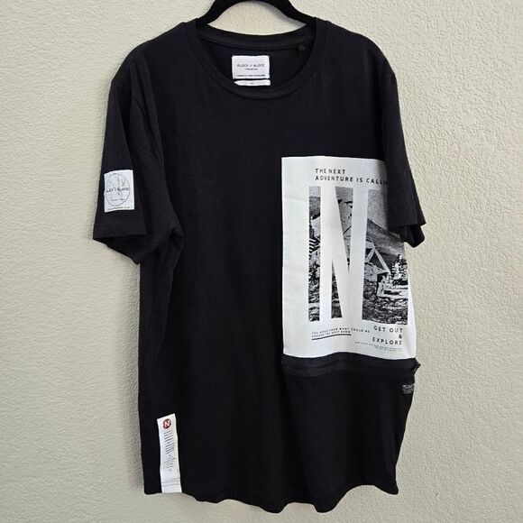 Black N' Blanc graphic t-shirt size L - Picture 1 of 9